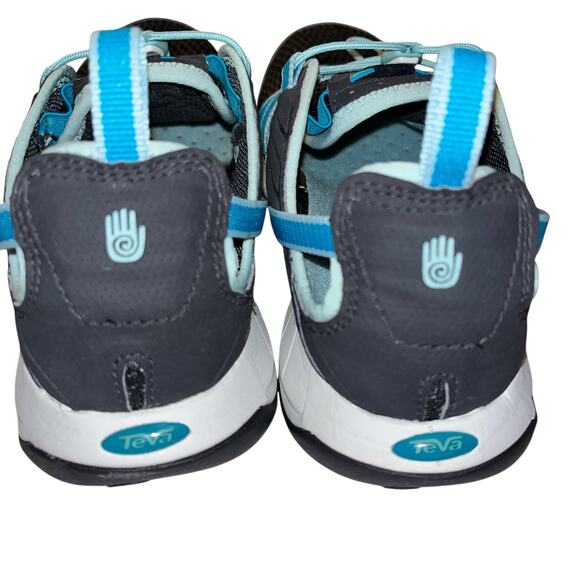 Teva Evo Water Shoes Amphibious Sneakers Black Blue Quick Dry Women’s 7.5 - Picture 3 of 8